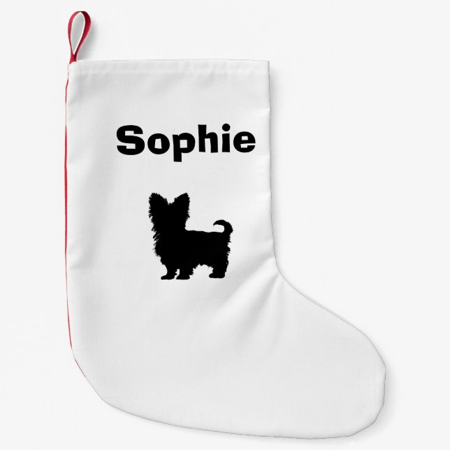 Personalized Yorkshire Terrier Stocking (Front)