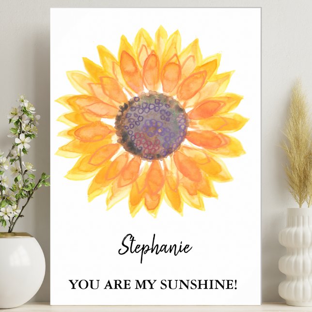 Personalized You Are My Sunshine Sunflower Poster (Creator Uploaded)