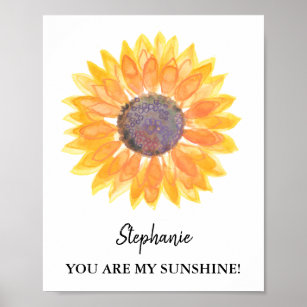 You Are My Sunshine Lyrics - Printable Nursery Watercolor Wall