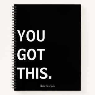 Personalized "You Got This" Motivational Journal 