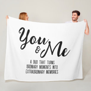 Personalized You & Me Fleece Blanket