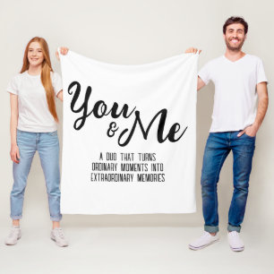 Personalized You & Me Fleece Blanket