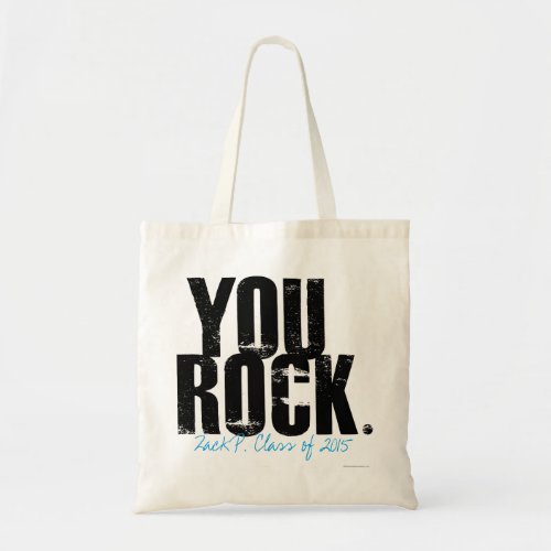 Personalized YOU ROCK Graduation Tote Bag