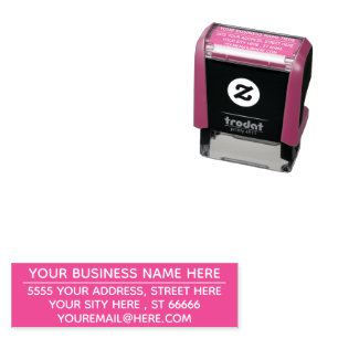Personalized Your Address Color Self-inking Stamp