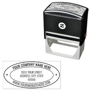 Personalized Your Address Oval Self-inking Stamp