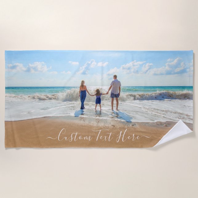 Personalized Your Beach Towel with Custom Text (Front)
