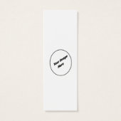 Personalized your bookmark (Back)