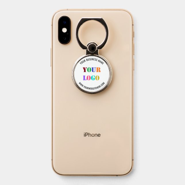 Personalized Your Branded Phone Ring Stand Example (On Phone)