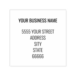 Personalized Your Business Address Name Stamp