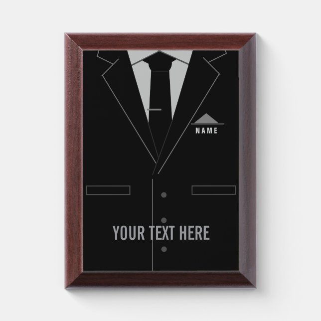 Personalized Your Business Award Plaque Example (Vertical)