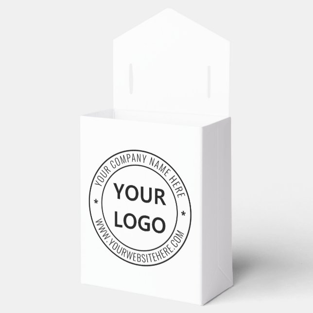 Personalized Your Business Favor Boxes Template (Opened)