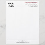 Personalized Your Business Letterhead with Logo<br><div class="desc">Custom Font and Colors - Simple Personalized Business Letterhead with Logo - Add Your Logo - Image or QR Code - Photo / Business Name - Company / Address - Contact Information / more - Resize and move or remove and add elements / image with Customization tool - Choose font...</div>