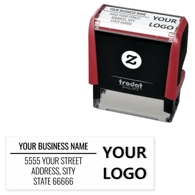 Personalized Your Business Logo Address Stamps (In Situ)