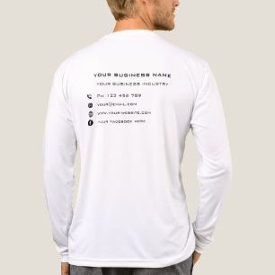Personalized Your Business Name Info Text Branded Tri-Blend Shirt