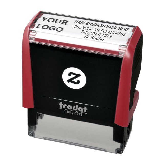 Personalized Your Business Name Logo Address Stamp (Product)