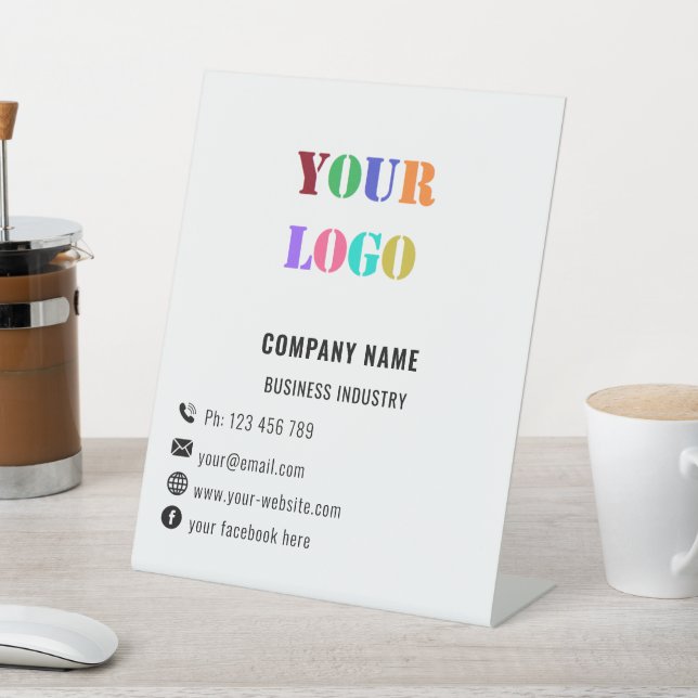 Personalized Your Business Pedestal Sign Template (In SItu)