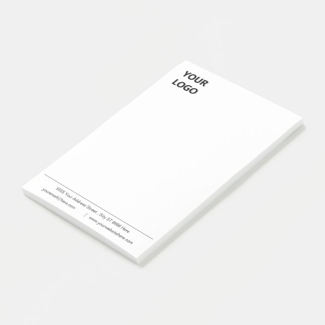 Personalized Your Business Post-it® Notes Template (Angled)