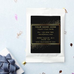Personalized Your Business Promotional Black Gold Margarita Drink Mix