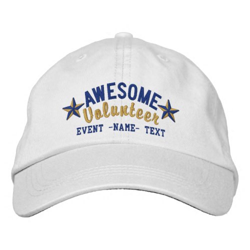 Personalized Your Cap Awesome Volunteer Embroidery