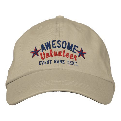 Personalized Your Cap Awesome Volunteer Embroidery