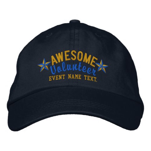 Personalized Your Cap Awesome Volunteer Embroidery