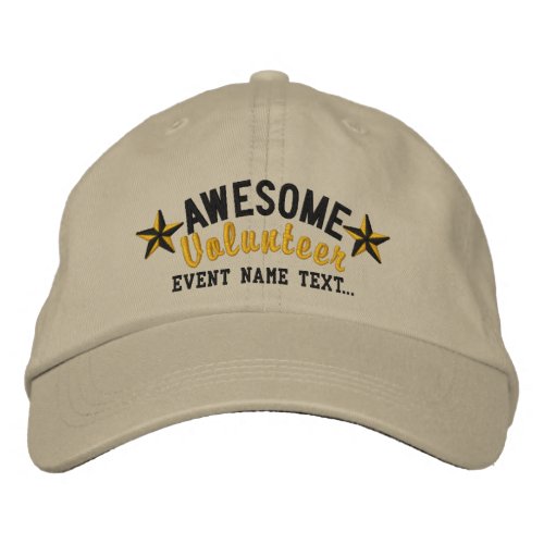 Personalized Your Cap Awesome Volunteer Embroidery