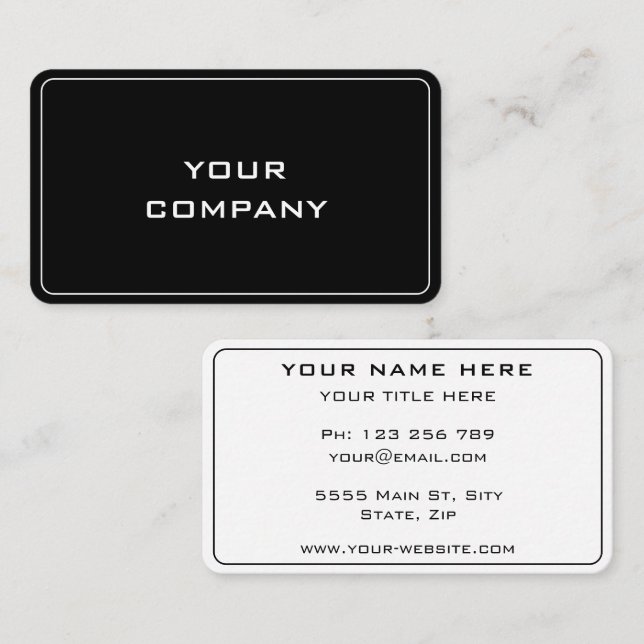 Personalized Your Colors Business Card Example (Front/Back)