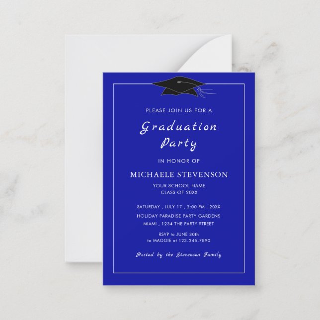 Personalized Your Colors Graduation Invitation (Front)