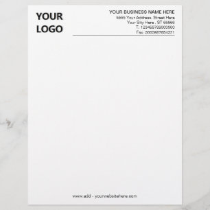Personalized Your Company Letterhead with Logo