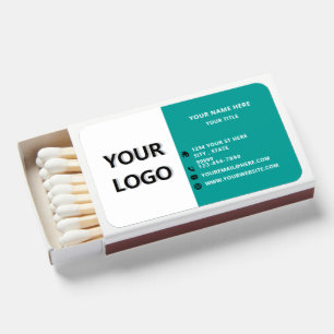 Personalized Your Company Logo and Text Matchboxes