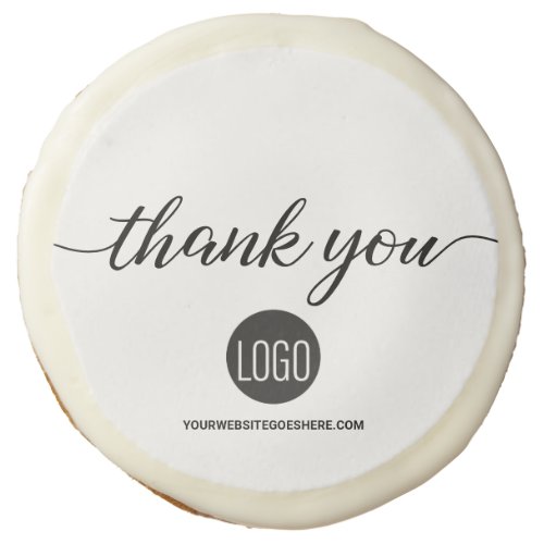 Personalized Your Company Logo here Thank you Sugar Cookie