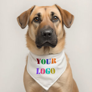 Personalized Your Company Logo Pet Bandana Collar