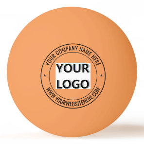 Personalized Your Company Logo Text Ping Pong Ball