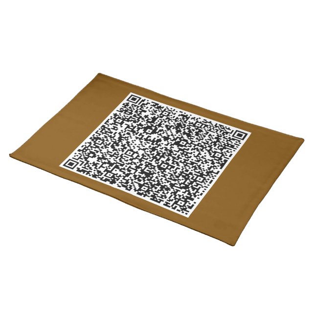 Personalized Your Custom QR Code Cloth Placemat (On Table)
