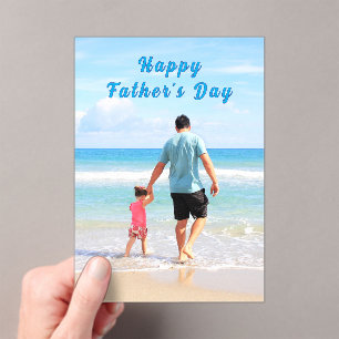 Personalized Your Dad Photo Father's Day Card Acrylic Invitations