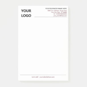 Personalized Your Design Business Post-it® Notes