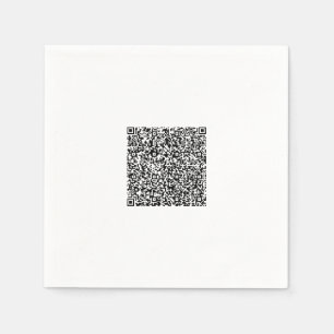 Personalized Your Design Color QR Code Napkins