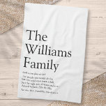 Personalized Your Family Definition Kitchen Towel<br><div class="desc">Personalize with your family name,  definition and family member names to create a unique,  fun and thoughtful gift. A perfect way to show the uniqueness of your family. Designed by Thisisnotme©</div>
