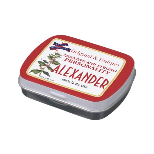 Personalized Your Famous Name Peppermint Tins (Side)