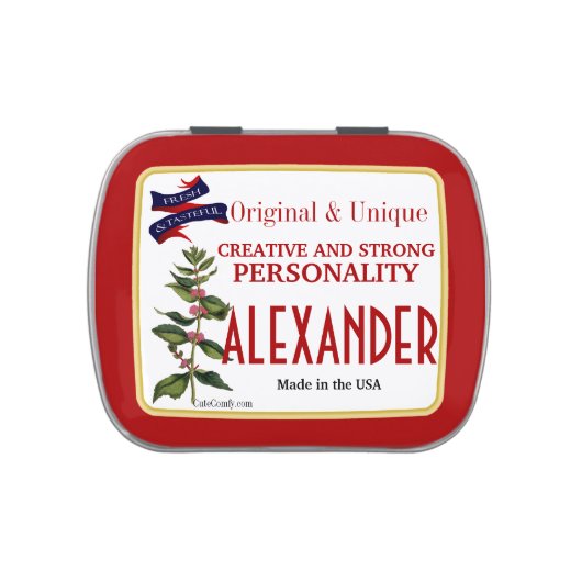 Personalized Your Famous Name Peppermint Tins (Top)