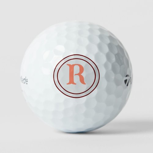 Personalized your fast name monogram company logo  golf balls