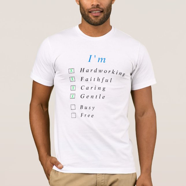 Personalized Your Funny T-Shirt Choose Your Option (Front)