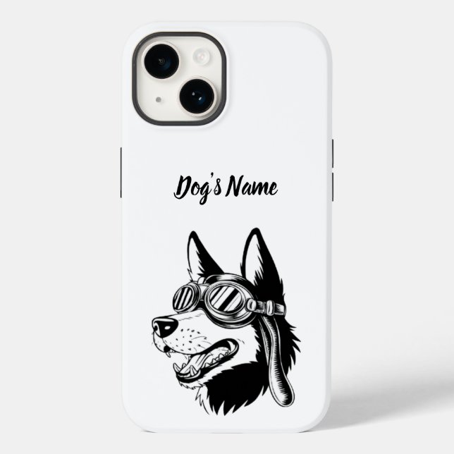 Personalized your German Shepherd Dog Photo & Name Case-Mate iPhone Case (Back)