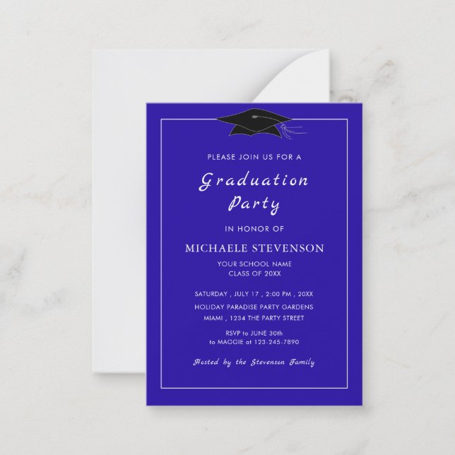 Personalized Your Graduation Invitations Example (Front)