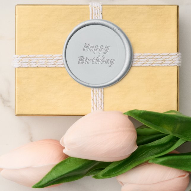 Personalized Your Happy Birthday Wax Seal Sticker (Front)