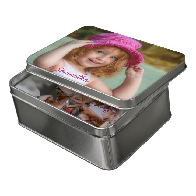 Personalized Your Kids' Custom Photo Puzzle (Lid Open)