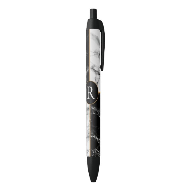 Personalized Your Letter Pen Marble Design (Bottom (Vertical))