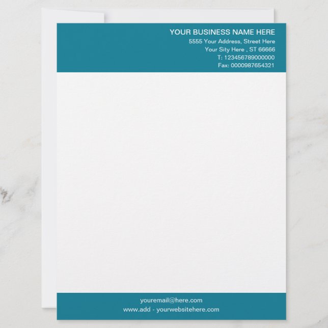Personalized Your Letterhead Custom Colors - Font (Front)
