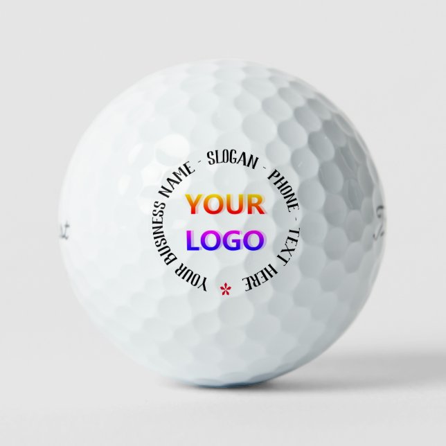 Personalized Your Logo and Custom Text Golf Balls (Front)