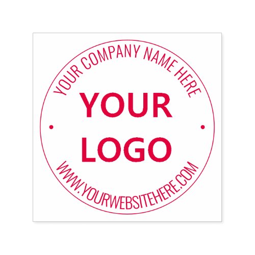 Personalized Your Logo and Custom Text Round Stamp